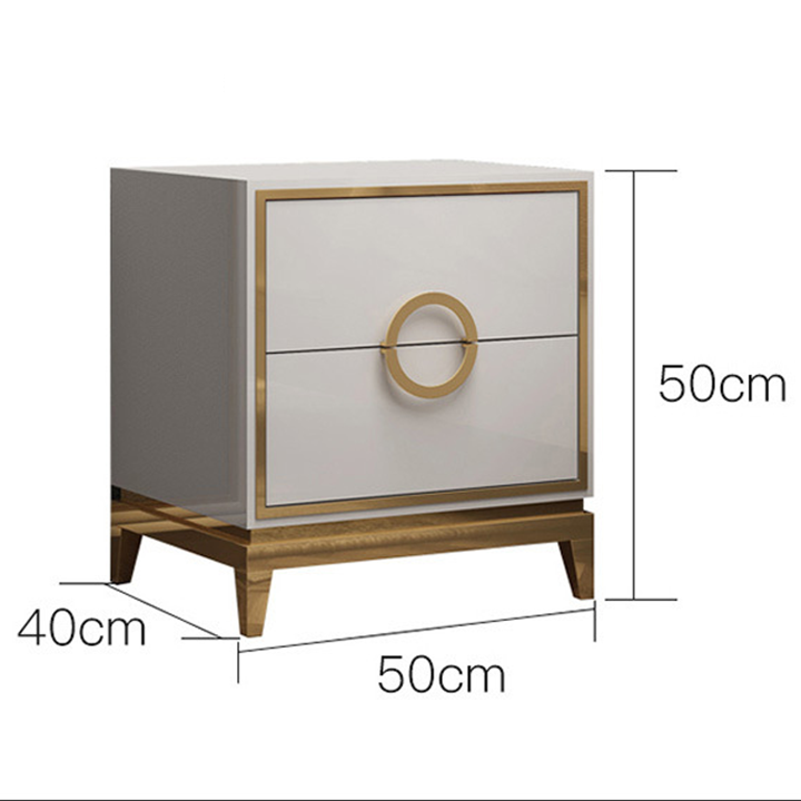 Tủ táp đầu giường 2 ngăn gỗ MDF cao cấp Sơn tĩnh điện Cao cấp - Táp Tủ đầu giường đa năng sang trọng PUK016 Giao màu ngẫu nhiên