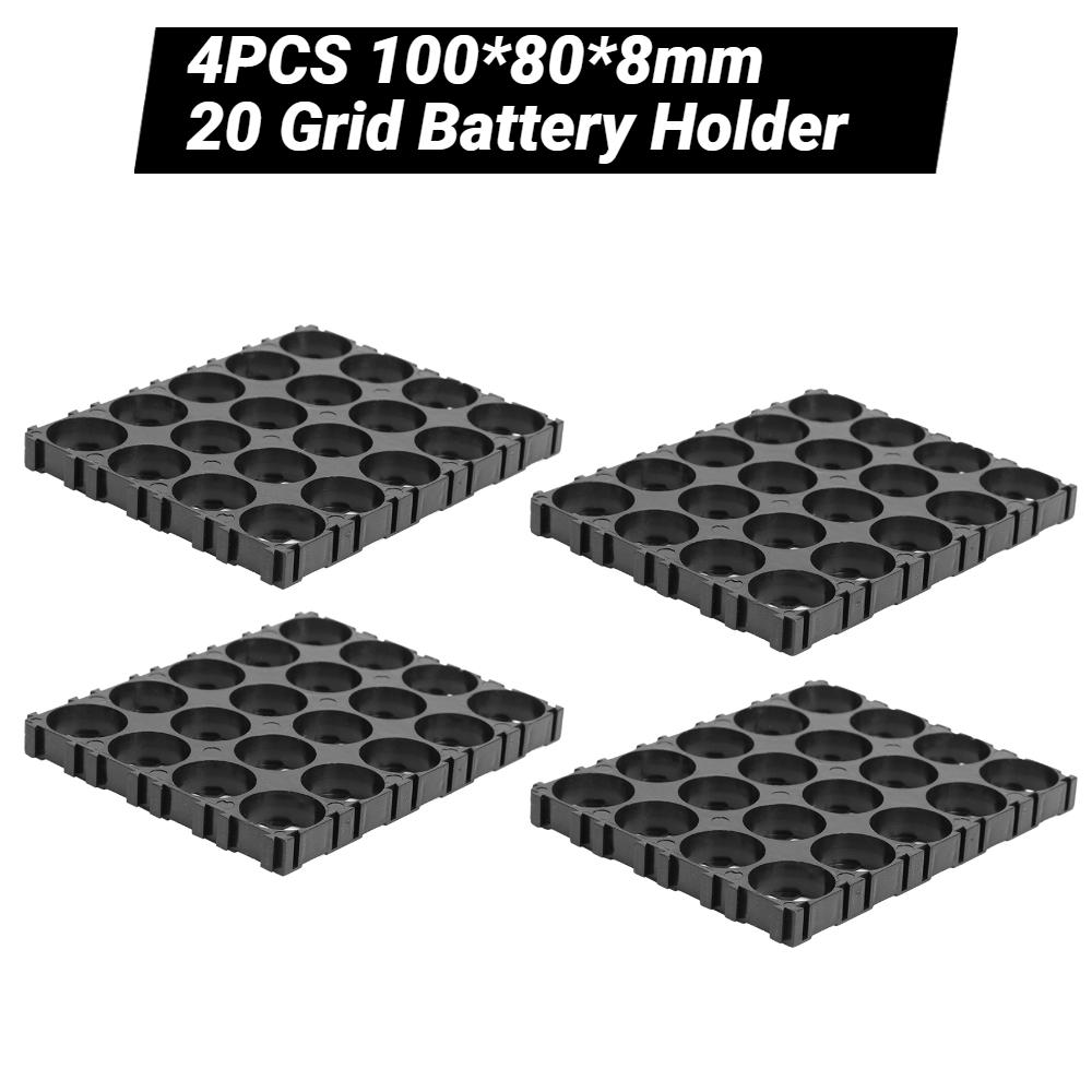 4/2 Cái Giá Đỡ Pin 18650 15/20 Lưới Giá Đỡ Pin Nhựa Hình Trụ Phát Sáng Pin Giá Đỡ Giá Đỡ Cho Gói DIY Màu Sắc: 4 Cái 20 Lưới