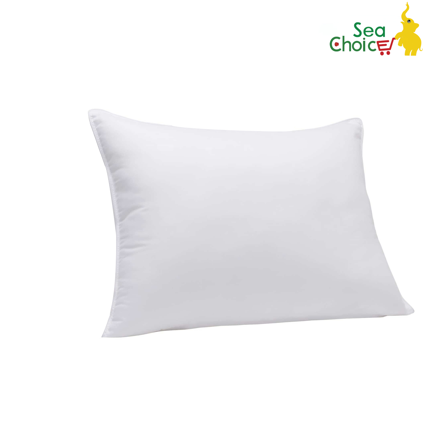 Gối giường Sea Choice cổ điển màu trắng để ngủ Gối làm bằng sợi polyester 100% Gối nằm điều hoà kích thước 50x75cm
