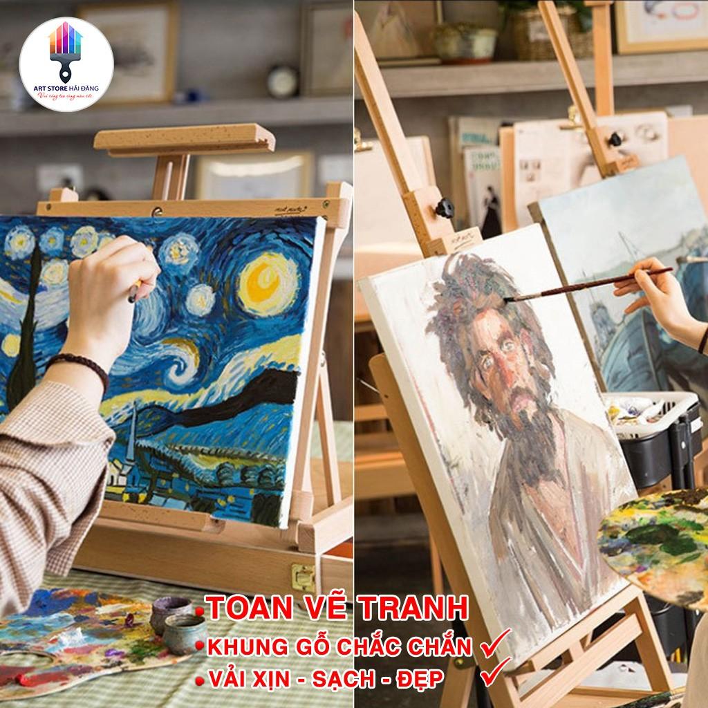 Combo 5 toan vẽ tranh canvas 20-30cm toan xịn, chất lượng