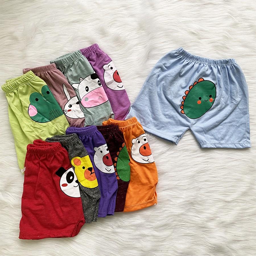 Quần Chip Quần Chục Đùi Cotton Borip Mông Thú Dễ Thương Cho Bé Trai Và Bé Gái Size 6-16kg