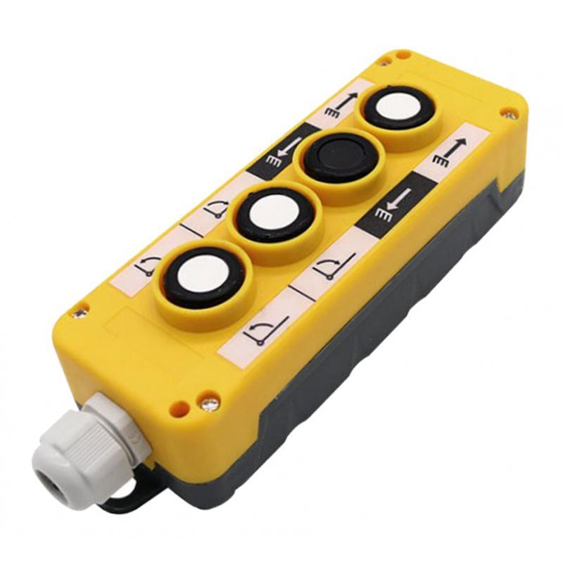 COP4B Crane Button Switch Box Tail Plate Dustproof Rainproof Plastic Yellow