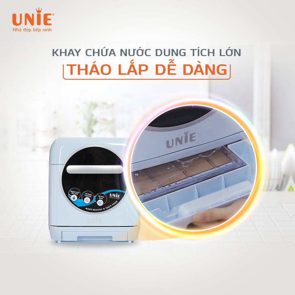 Nồi Chiên Hơi Nước Unie STEAM COLOR Tiêu Chuẩn Đức Công Suất 1635W Dung Tích 15L- Hàng Chính Hãng