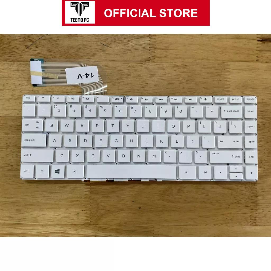 Bàn Phím Tương Thích Cho Laptop Hp Pavilion 14-V000 14-V100 14-V200 14-P000 14-V000 14-V Tốt - Trắng TEEMO PC KEY561 Hàng Nhập Khẩu