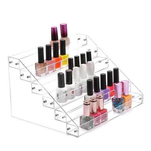 Kệ mica trưng bày sơn móng tay, kệ đựng đồ nail - 2 Tầng