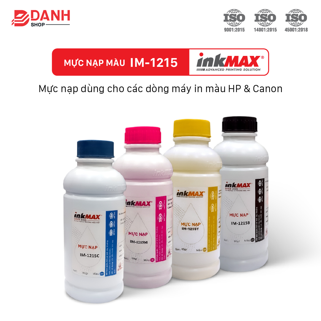 Mưc nạp cho máy in LASER MÀU inkMAX IM-1215 - HP Color Laser CP 1215/1515/1518/1525/ CM 1300...Canon LBP 5050