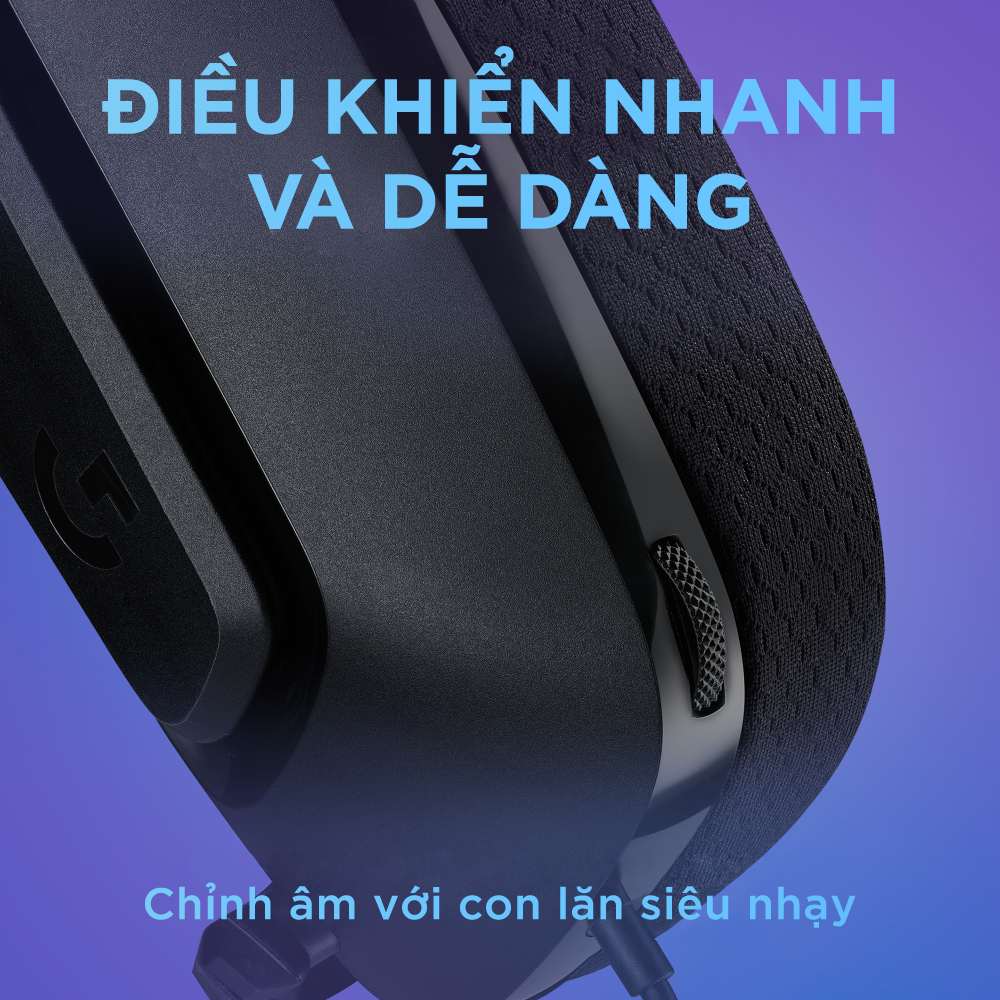 Tai Nghe game có dây Logitech G335 - Mic gập để Mute, Jack 3.5mm, Đệm tai Memory Foam, Nhẹ 240g, Tương thích PC/ PS4 PS5/ Xbox/ Nitendo - Hàng chính hãng