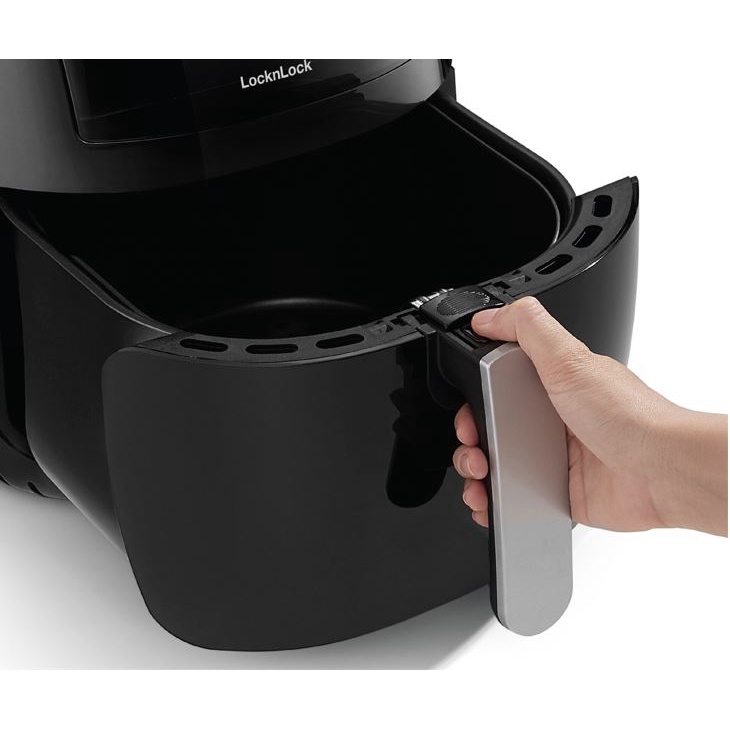 Nồi chiên không dầu Lock&Lock EJF282BLK Visible Digital Air Fryer 6.2L  - Hàng chính hãng