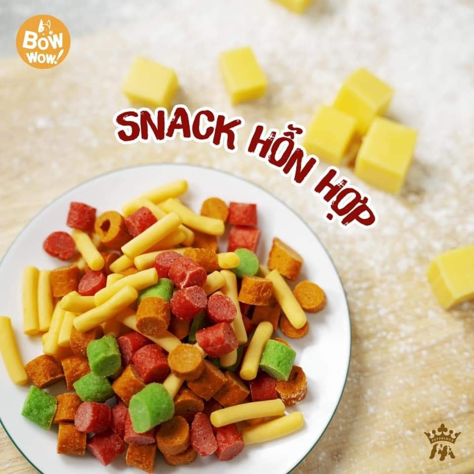 Gói Snack hỗn hợp Bowow 150g cho chó