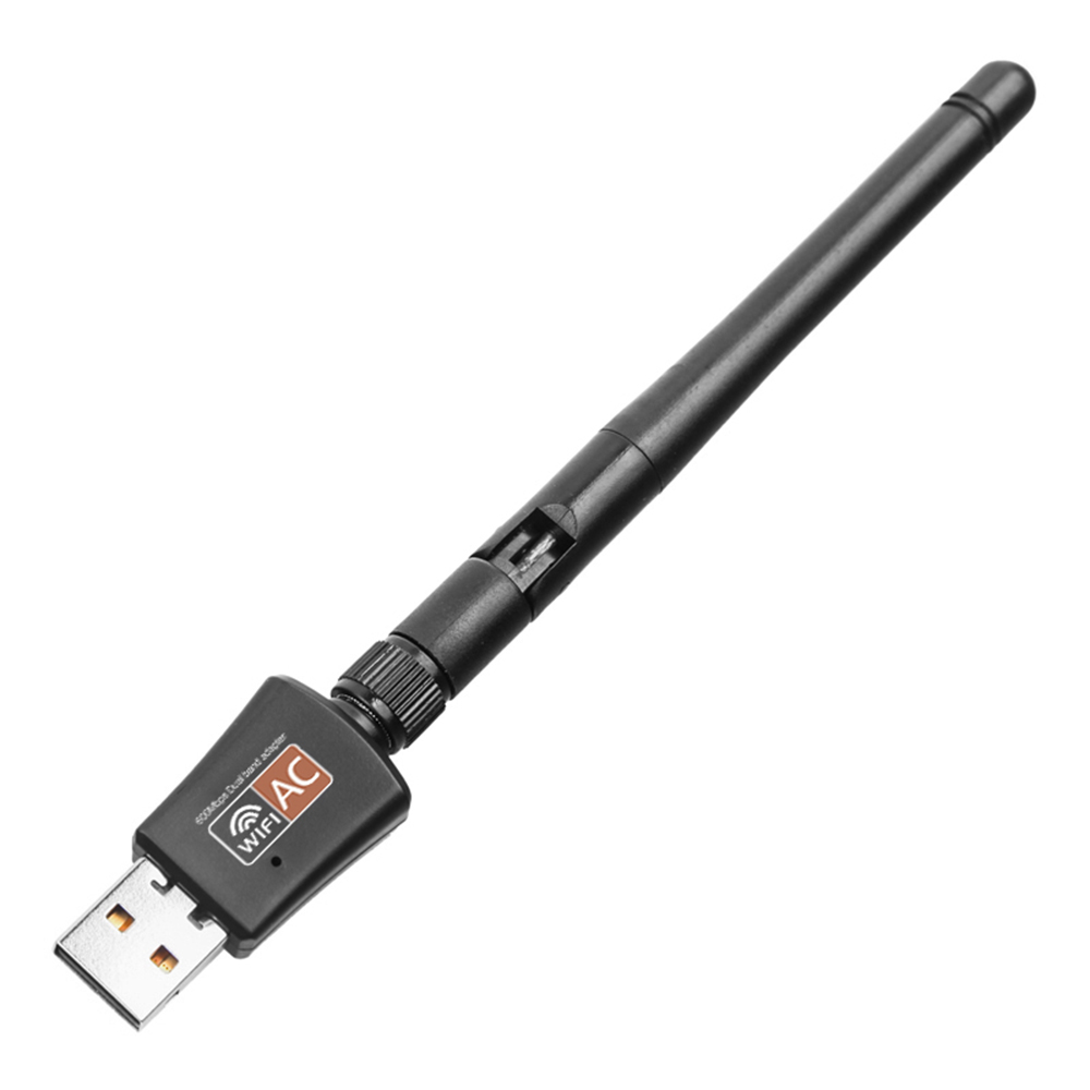 Bộ Điều Hợp WiFi USB Không Dây Băng Tần Kép 600MbPS Dongle 2.4GHz / 5.0GHz Ethernet 802.11ac Cho Ăng-Ten