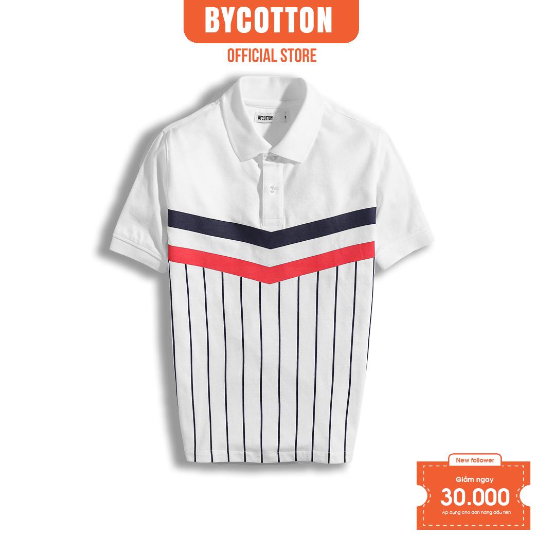 Áo Polo Nam Cao Cấp Có Cổ BY COTTON VICTORIA STRIPES POLO Nam Tính, Thanh Lịch, Sang Trọng, Trẻ Trung