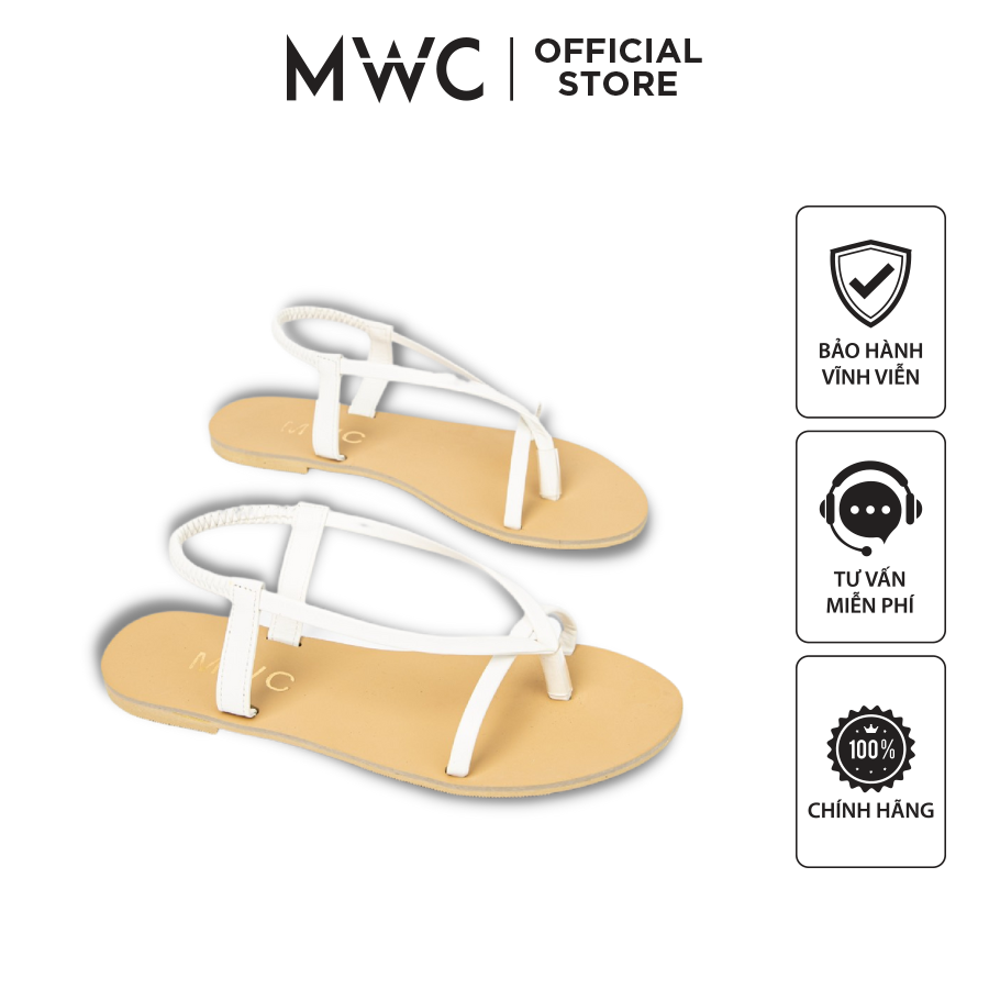 Giày Sandal Nữ thời trang MWC sandal quai kẹp cách điệu cá tính siêu HOT NUSD- 12007