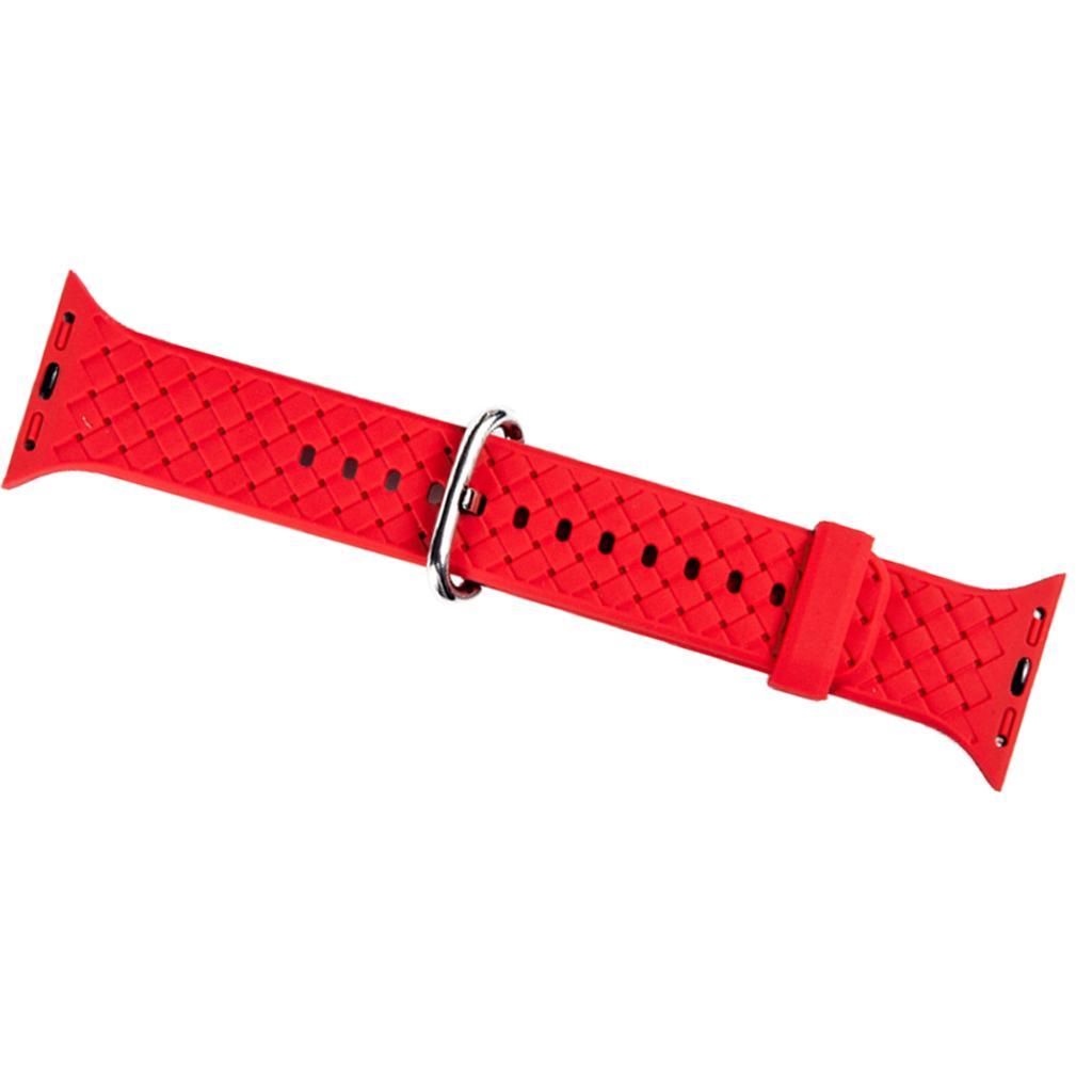 Silicone Watch Band Non-toxic/Anti-sweat/Waterproof Strap with Buckle for Apple Watch 4