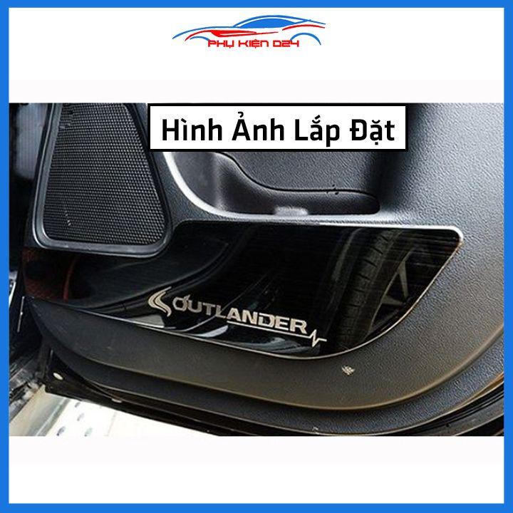 Bộ ốp tapli Outlander 2017-2018-2019-2020-2021-2022 vân Titan chống xước va đập khi mở cửa và làm đẹp xe