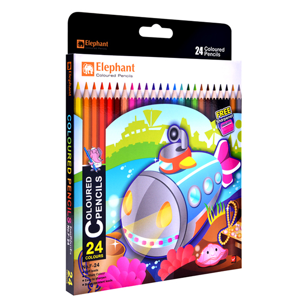 Bộ Bút Chì Dài 24 Màu Elephant Masterart Series F24