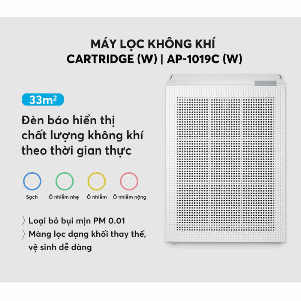 Máy lọc không khí Coway Cartridge (W) AP-1019C (W) - Hàng chính hãng