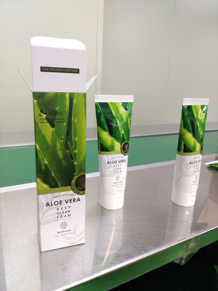 Sữa rửa mặt chiết xuất nha đam - Ecosy Aloe Vera 100ml