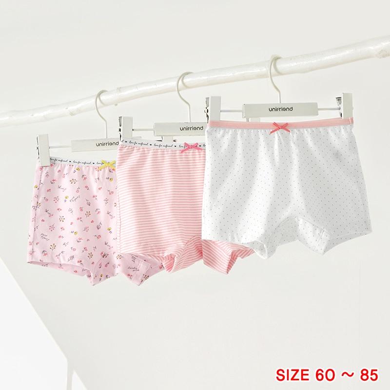 Set quần chip đùi cotton spandex cho bé gái Unifriend Hàn Quốc