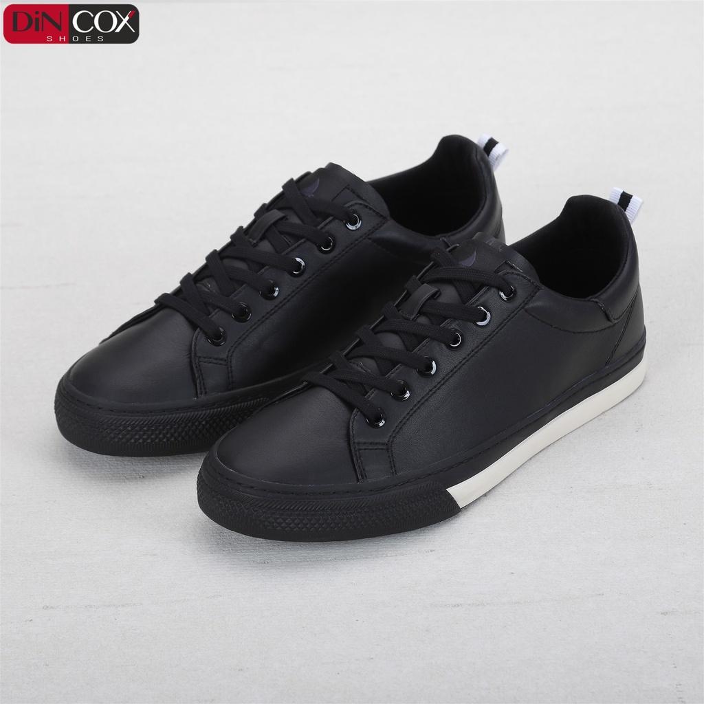 Giày Sneaker Da Nam DINCOX D10 Thời Trang Nổi Bật Black