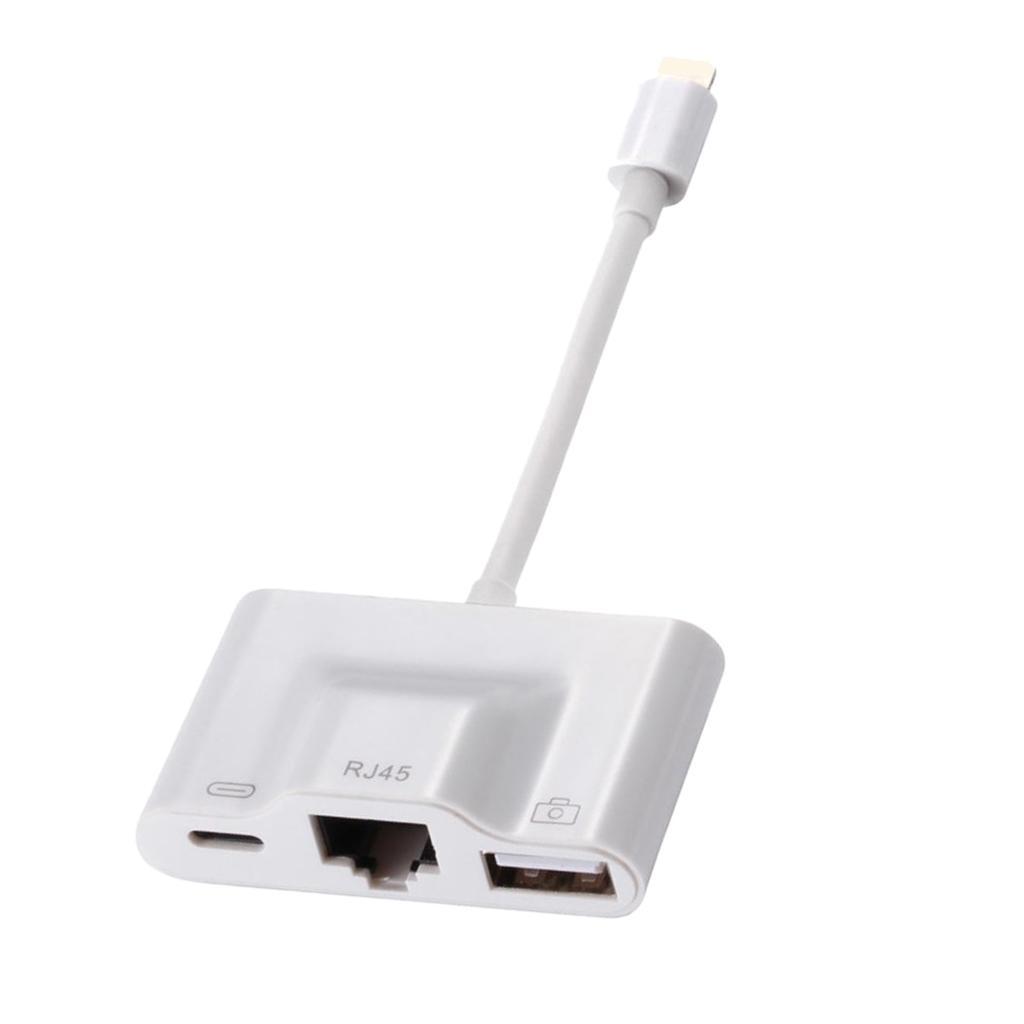 USB 3.0 Camera Adapter Ethernet Adapter Hub Connector to For Apple
