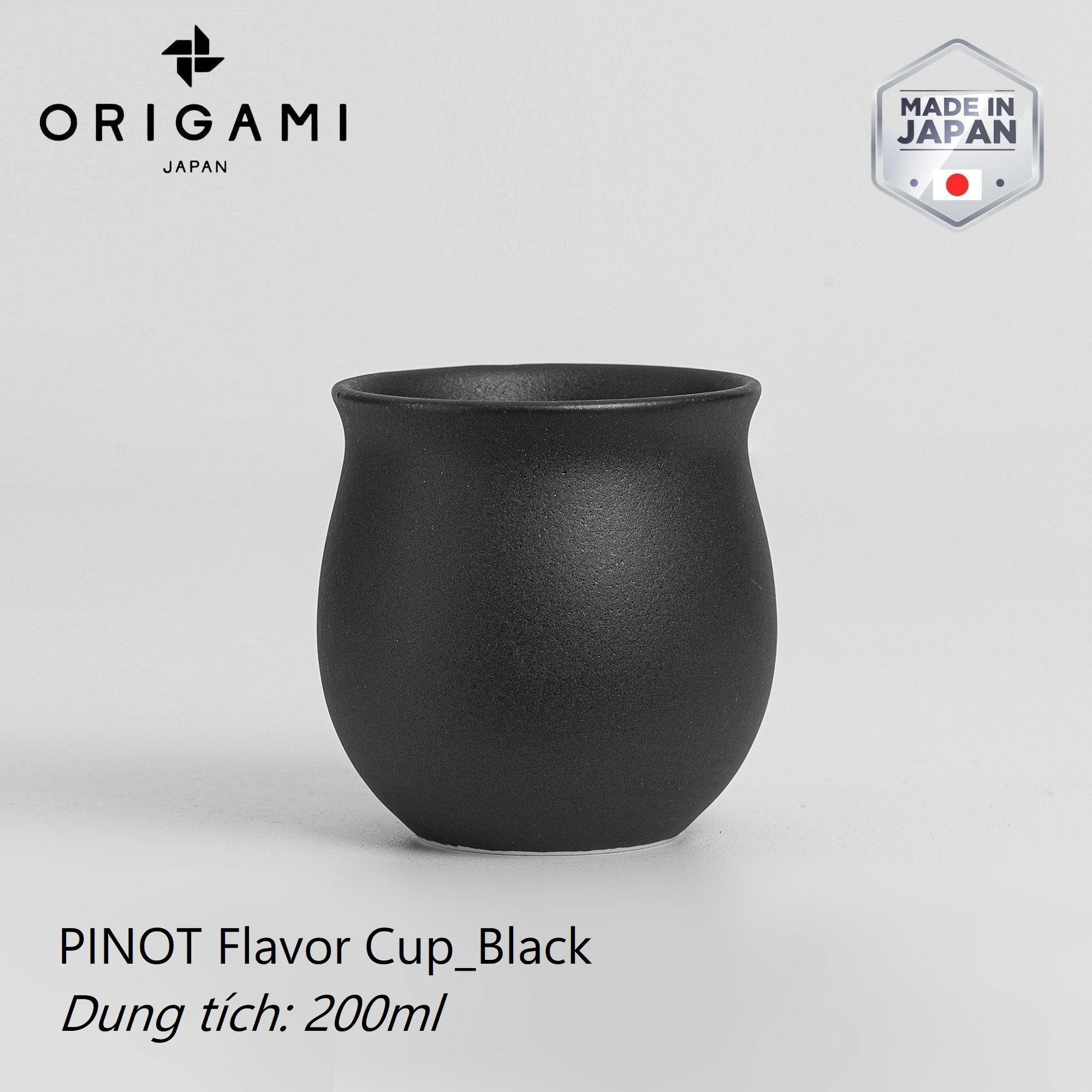 Ly sứ uống trà cà phê Origami Pinot Flavor Cup 200ml