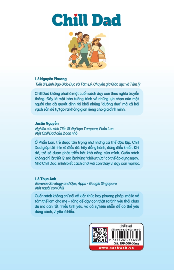 Sách Chill Dad - Bí kíp làm cha nhẹ tênh cho những người đàn ông bận rộn - TH199