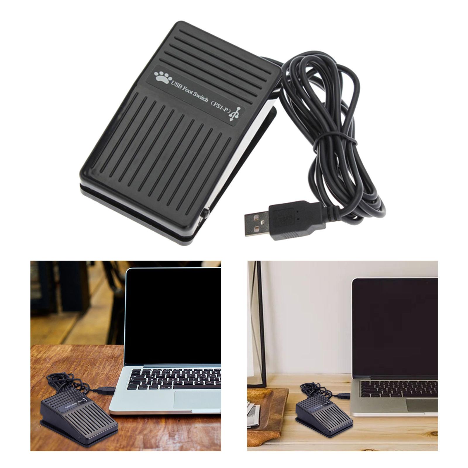 USB Foot Pedal Switch USB Action Switch Control Key Functions Mouse PC Game