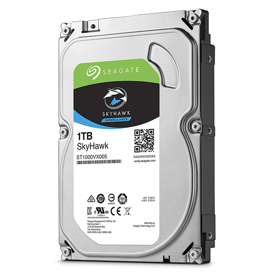 Ổ Cứng HDD Seagate Skyhawk  1TB 3.5 Sata 6Gb/s/64MB Cache/5900RPM - Hàng Chính Hãng