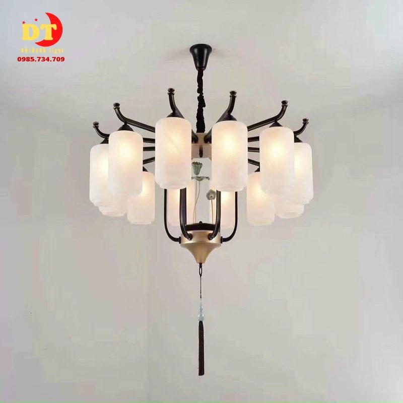 Đèn chùm 12 tay phong cách bắc âu hiện đại phòng khách DQM