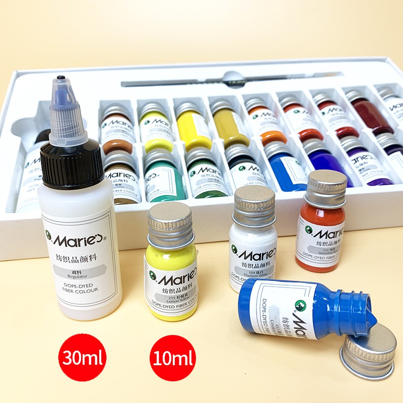 Bộ màu acrylic vẽ vải 12/18/24/36 màu + phụ kiện