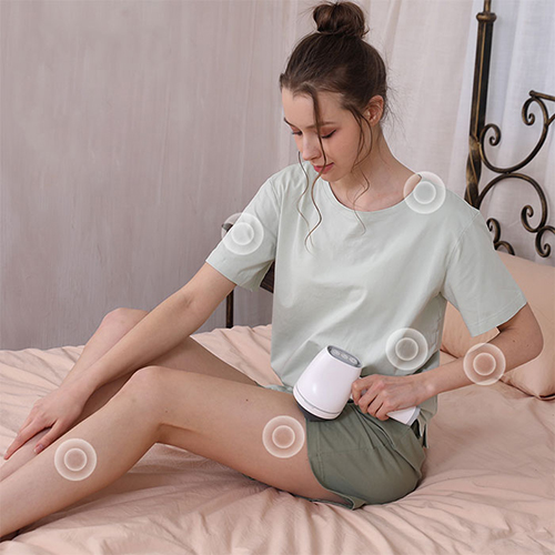 Máy massage cầm tay mini dùng pin sạc đa năng Puli PL-668DC - 8 đầu