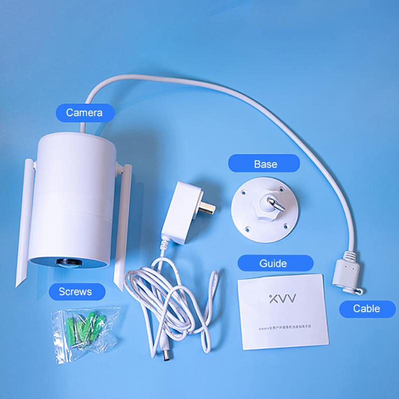 Camera ngoài trời Camera IP giám sát chống nước thông minh 1296P WIFI không dây Tầm nhìn ban đêm độ nét cao cho ứng dụng Mijia Mi Home Màu sắc: Với đèn LED64G