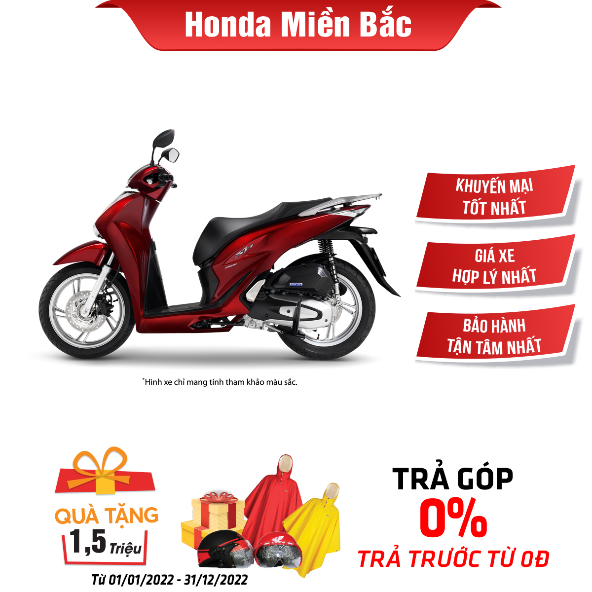 [CHỈ GIAO HÀ NỘI] Xe máy Honda SH 125cc 2022