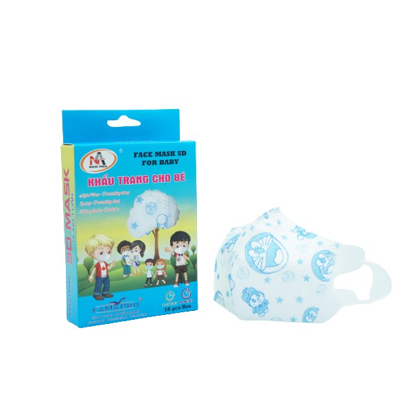 Hộp 10 Khẩu Trang Trẻ Em 5D