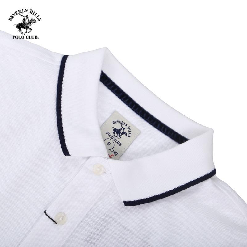 Áo polo Ngắn tay Nam Beverly Hills Polo Club Slimfit Trắng WH- PMSLS20TL100