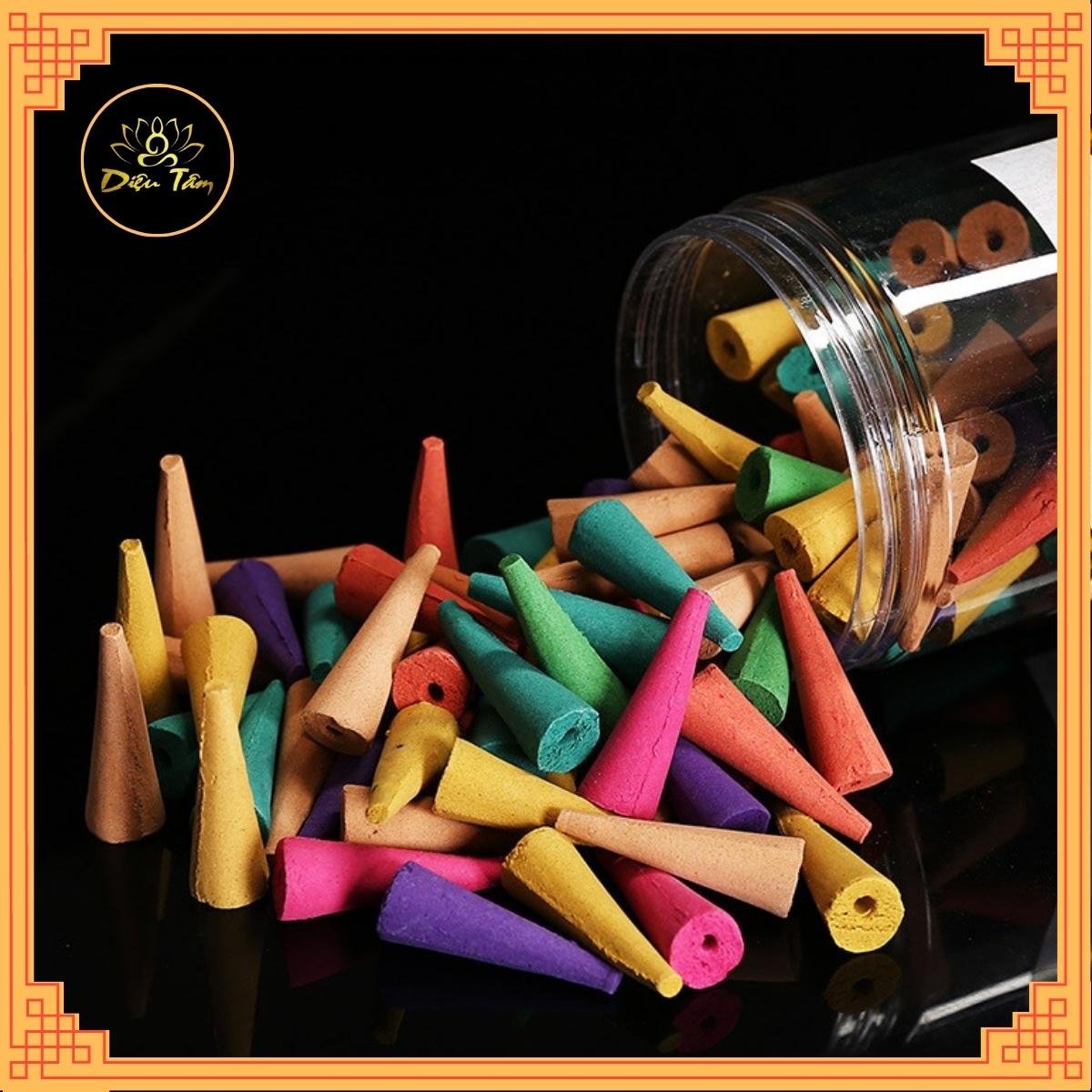 Trầm hương nụ khói ngược cháy 20 phút dùng cho lư xông trầm, thác khói trầm hương nhiều hương 200 nụ