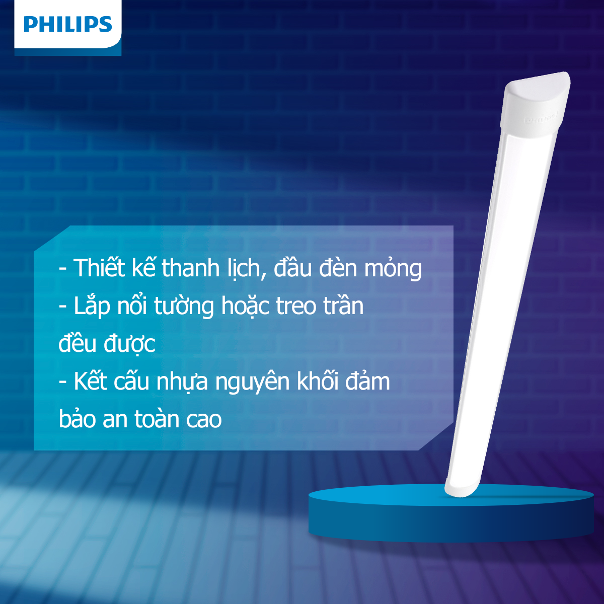Đèn Bán Nguyệt Philips LED góc chiếu rộng 20W/ 40W