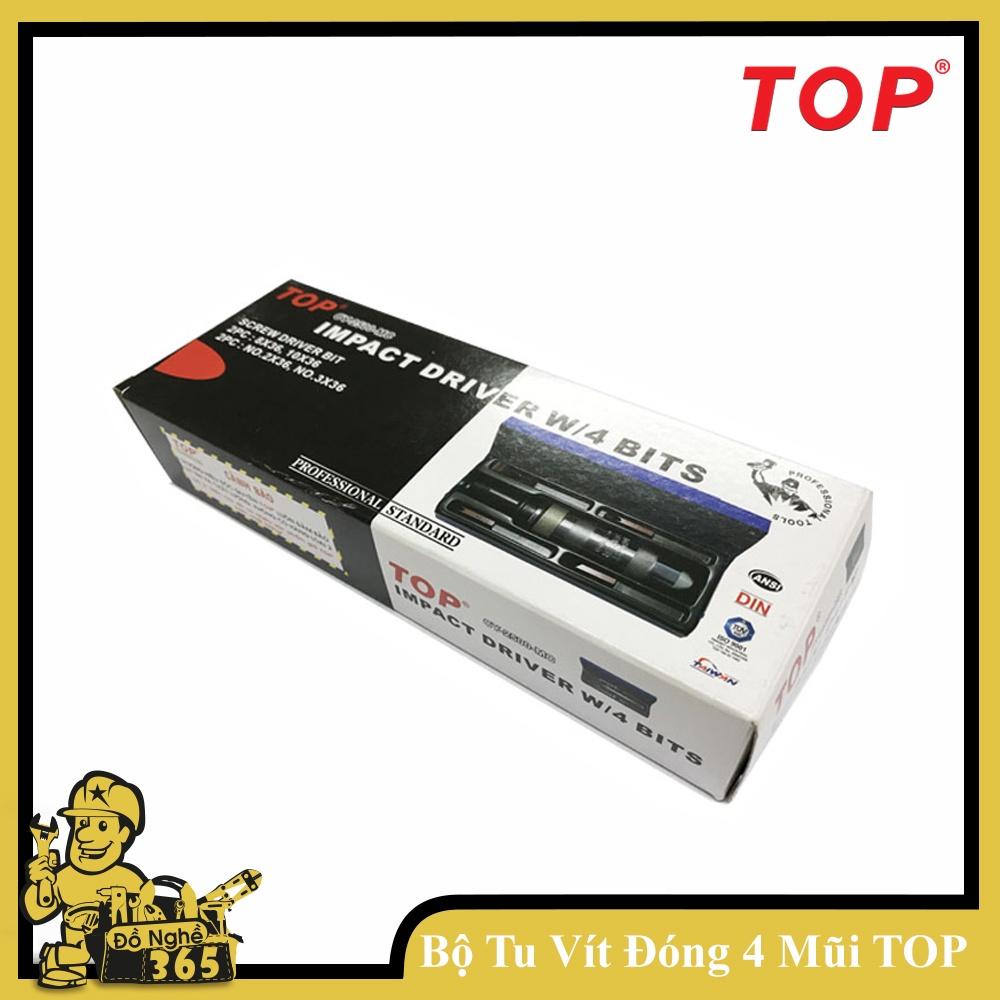 Bộ tua vít đóng tự động 4 mũi Top