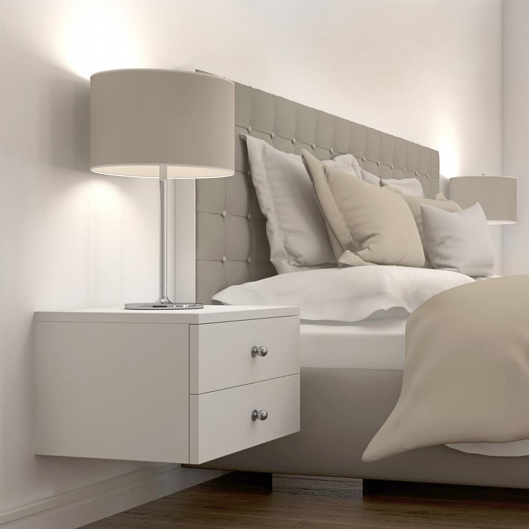 Tủ gỗ đầu giường hiện đại SMLIFE Naomi | Gỗ MDF dày 17mm chống ẩm | D40xR35xC26cm
