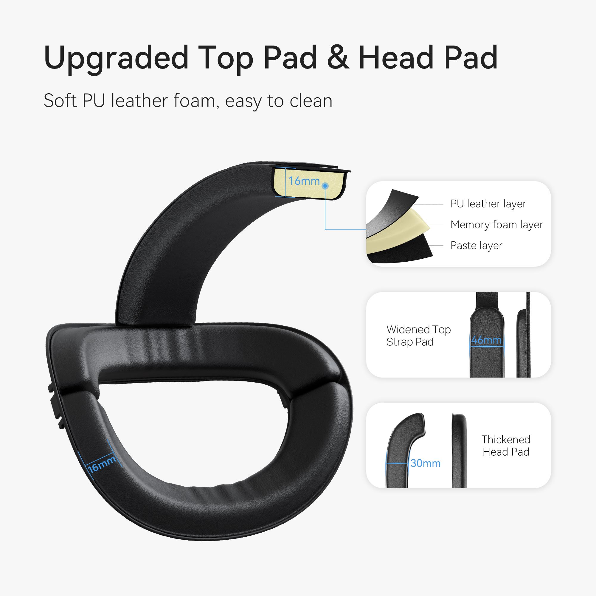 Thiết kế Kiwi cho Oculus Quest 2 Dây đeo đầu điều chỉnh có thể điều chỉnh TỔNG HỢP Hỗ trợ cải thiện sự thoải mái cho phụ kiện VR màu sắc: như chương trình