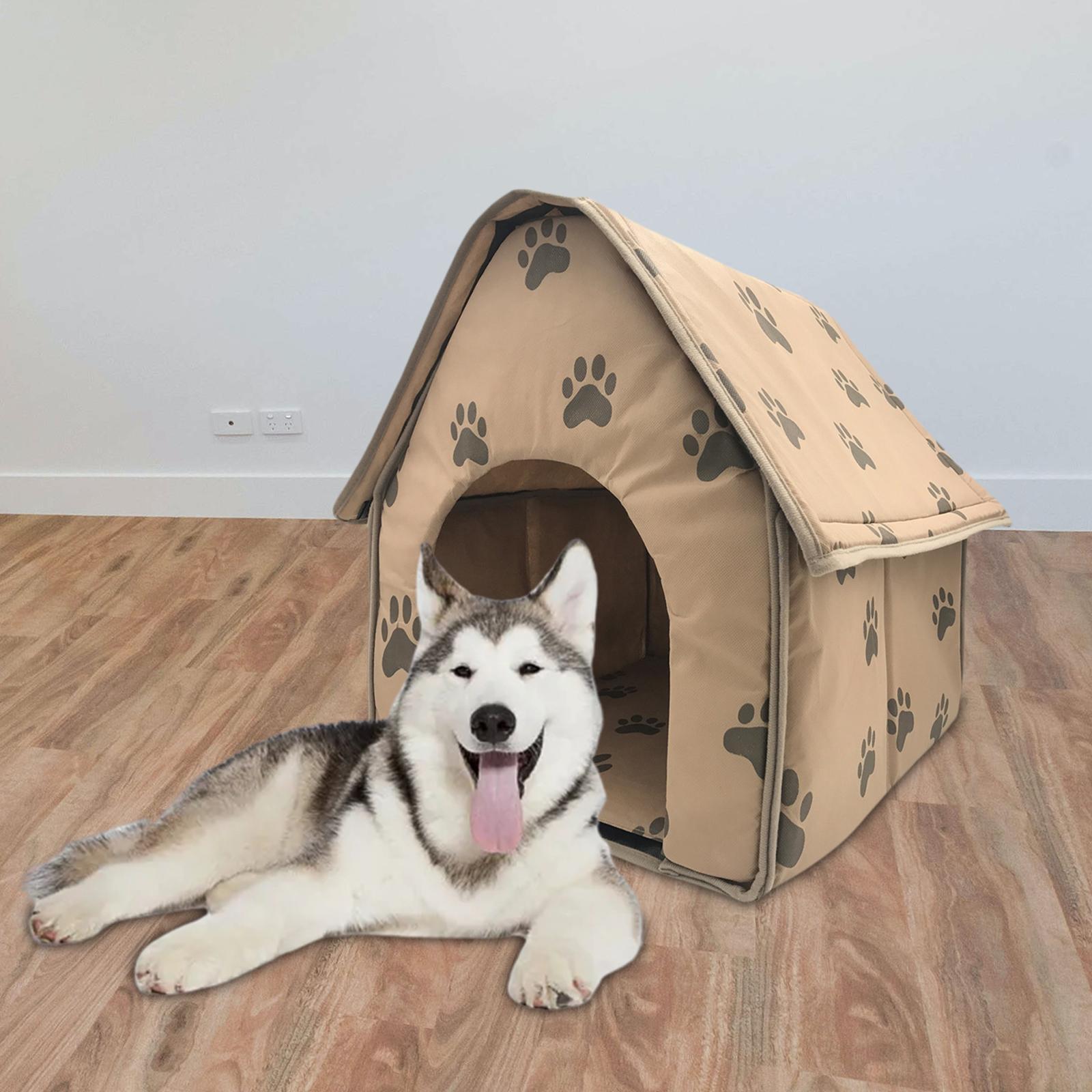 Small Footprints Pet House Dog Bed House Kitty Nonslip Dog Sleeping Bed Winter Warm Nest Cat Bed for Indoor Cats, for Small Medium Dogs Cats