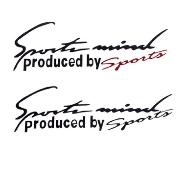 Tem dán decal Sport mind prodeced by Sports - tem dán nắp capo