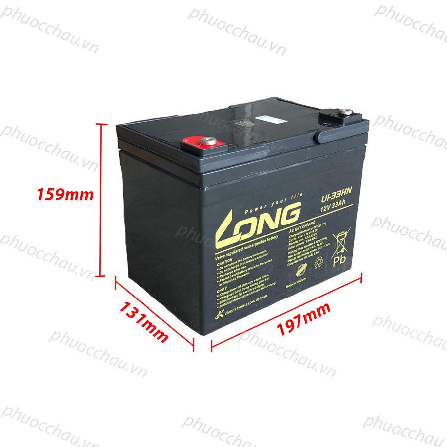 Ắc Quy LONG U1-33 (12V-33AH)