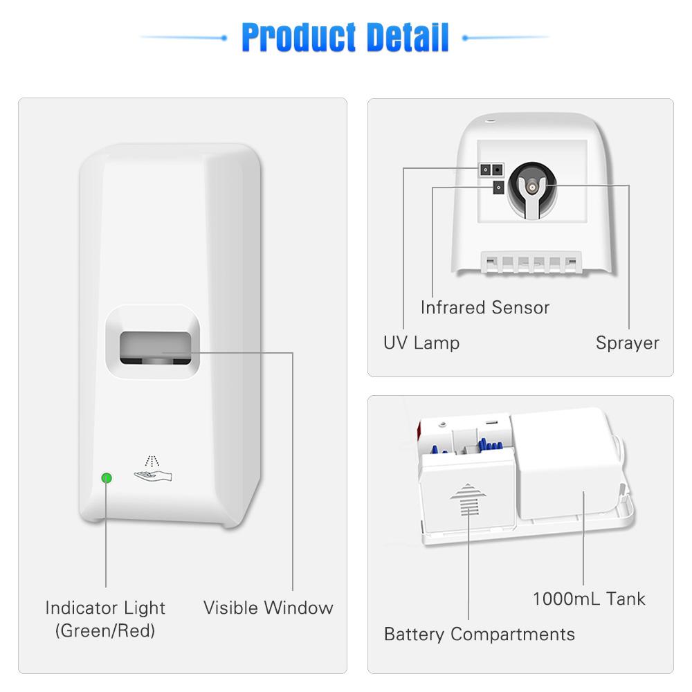 Máy phun xà phòng 1000l tự động Chống thấm nước cho nhà vệ sinh nhà bếp , phòng tắm