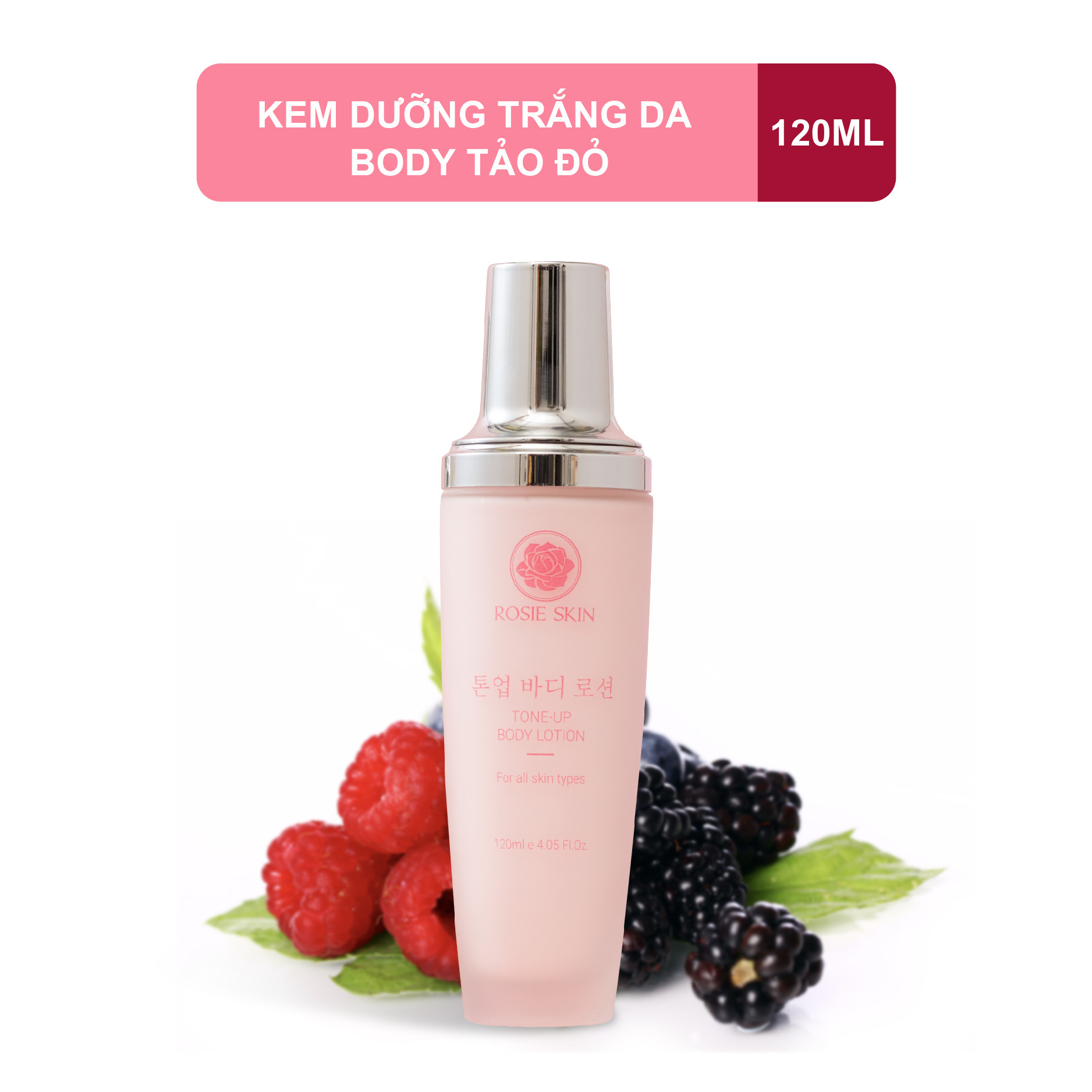 Kem Dưỡng Trắng Da Toàn Thân Rosie Skin Tone-up Body Lotion 120ml