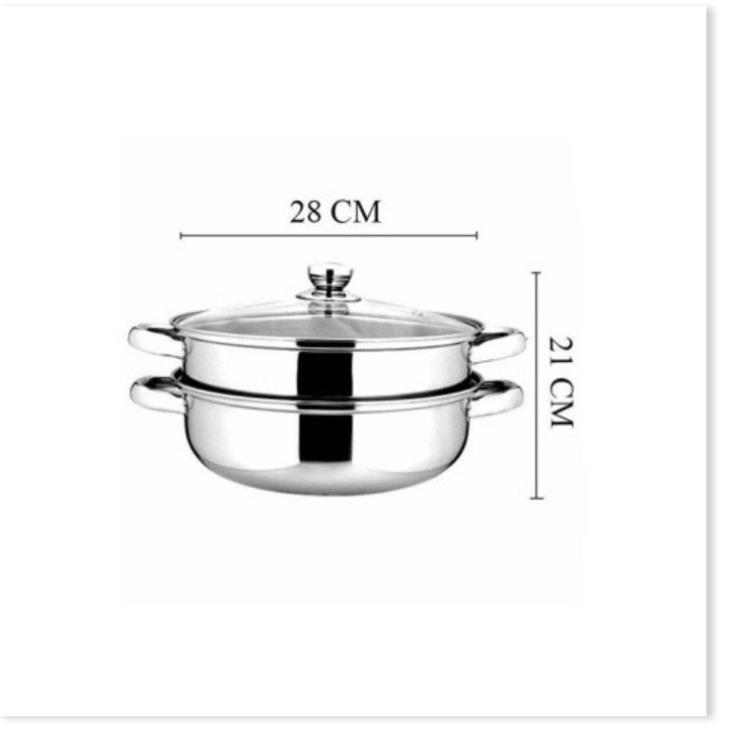 Nồi hấp inox 2 tầng POT size 28cm