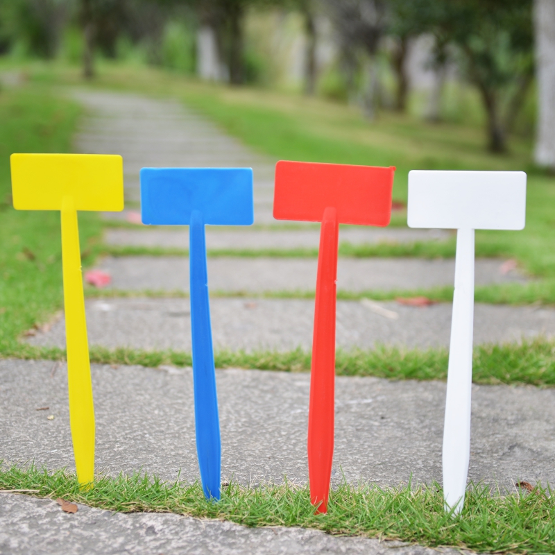 Cây ghim đánh dấu vườn hình chữ T 35cm nhiều màu