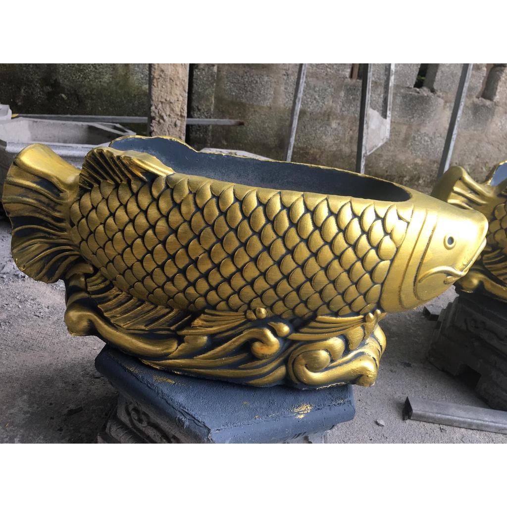 Khuôn đúc chậu cảnh cá chép dài 55 rộng 24 cao 23