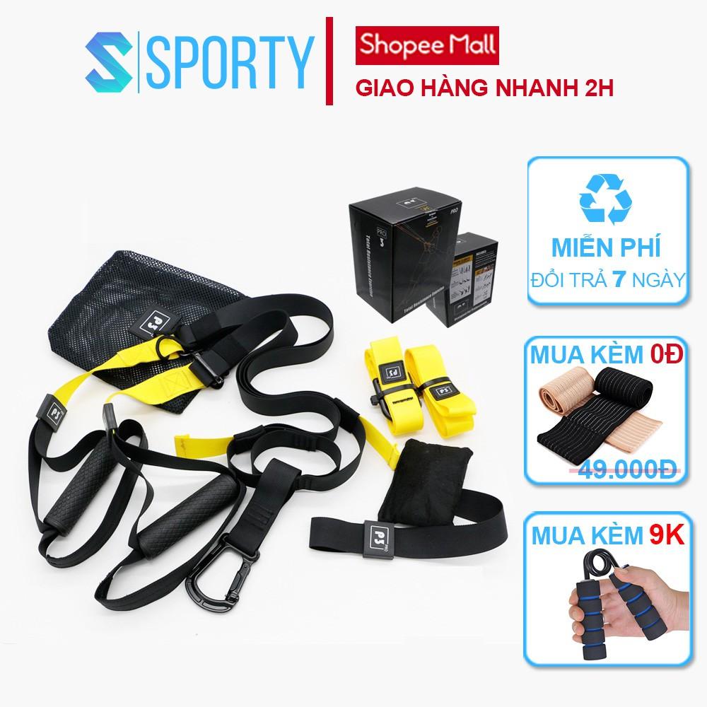 Bộ dây kháng lực đa năng tập thể hình TRX Suspension Traning pro P1, P2, P3 SPORTY dùng tập Gym và Yoga