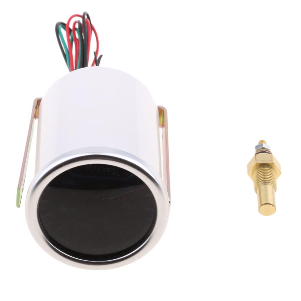 Car Motorcycle LED Gauges for Water Temp Temperature 12V 1/8NPT